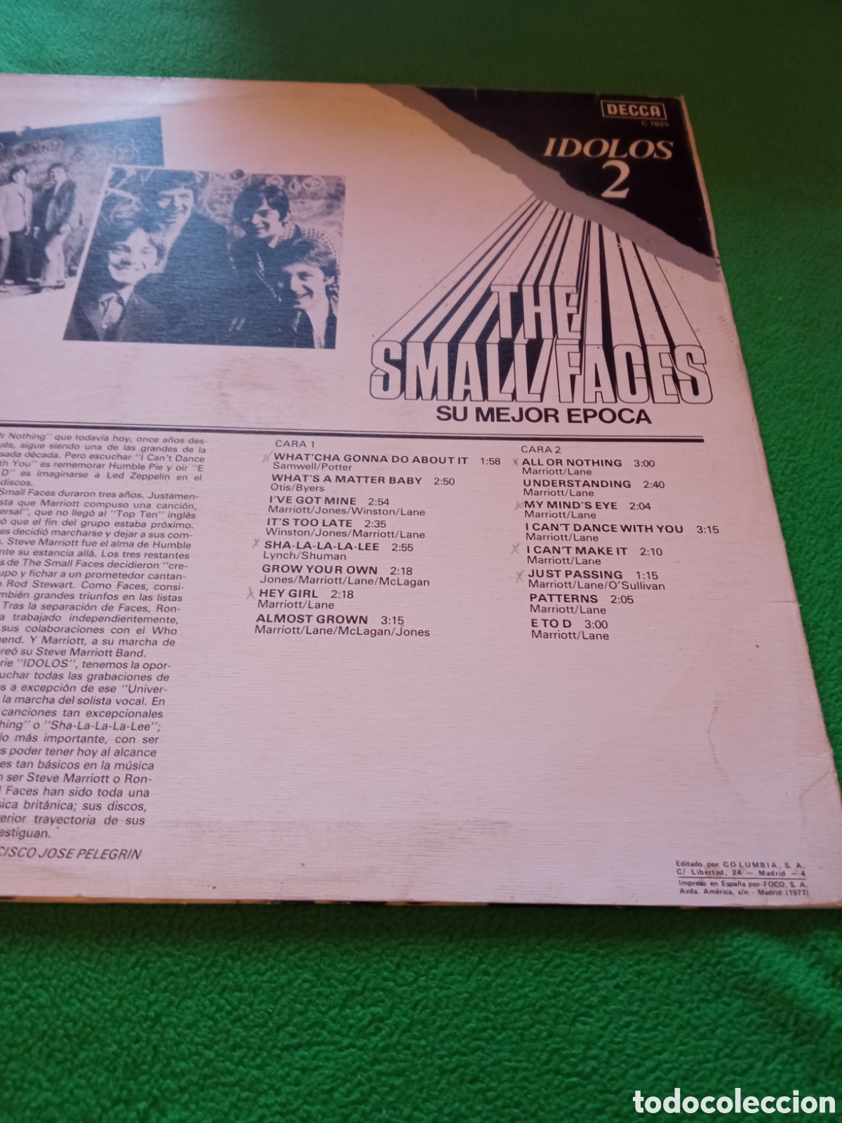 Discos de vinilo: The Small Faces - &Iacute;dolos 2 - Foto 2