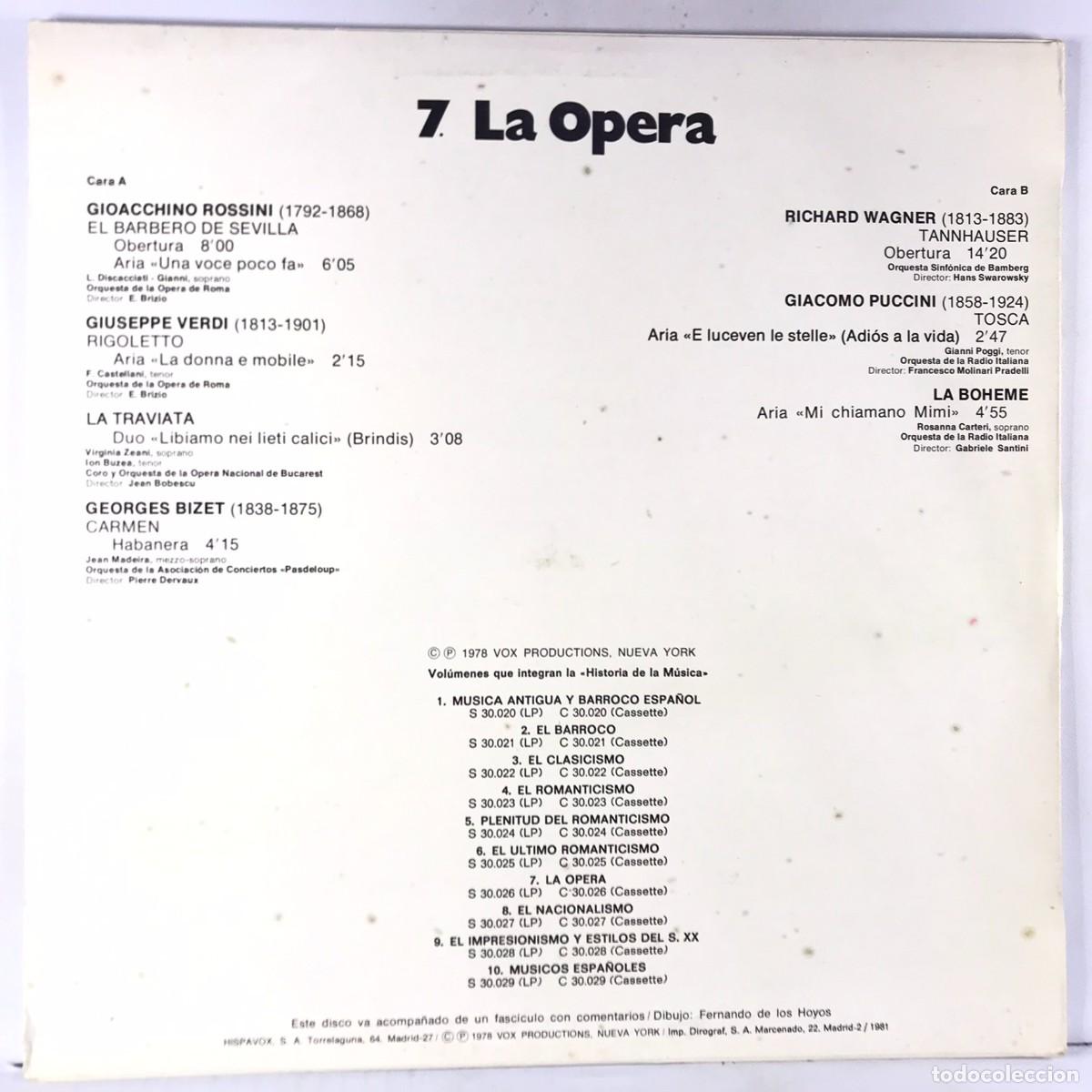 Discos de vinilo: Historia De La M&uacute;sica ● La &Oacute;pera - 7 ● - Foto 2