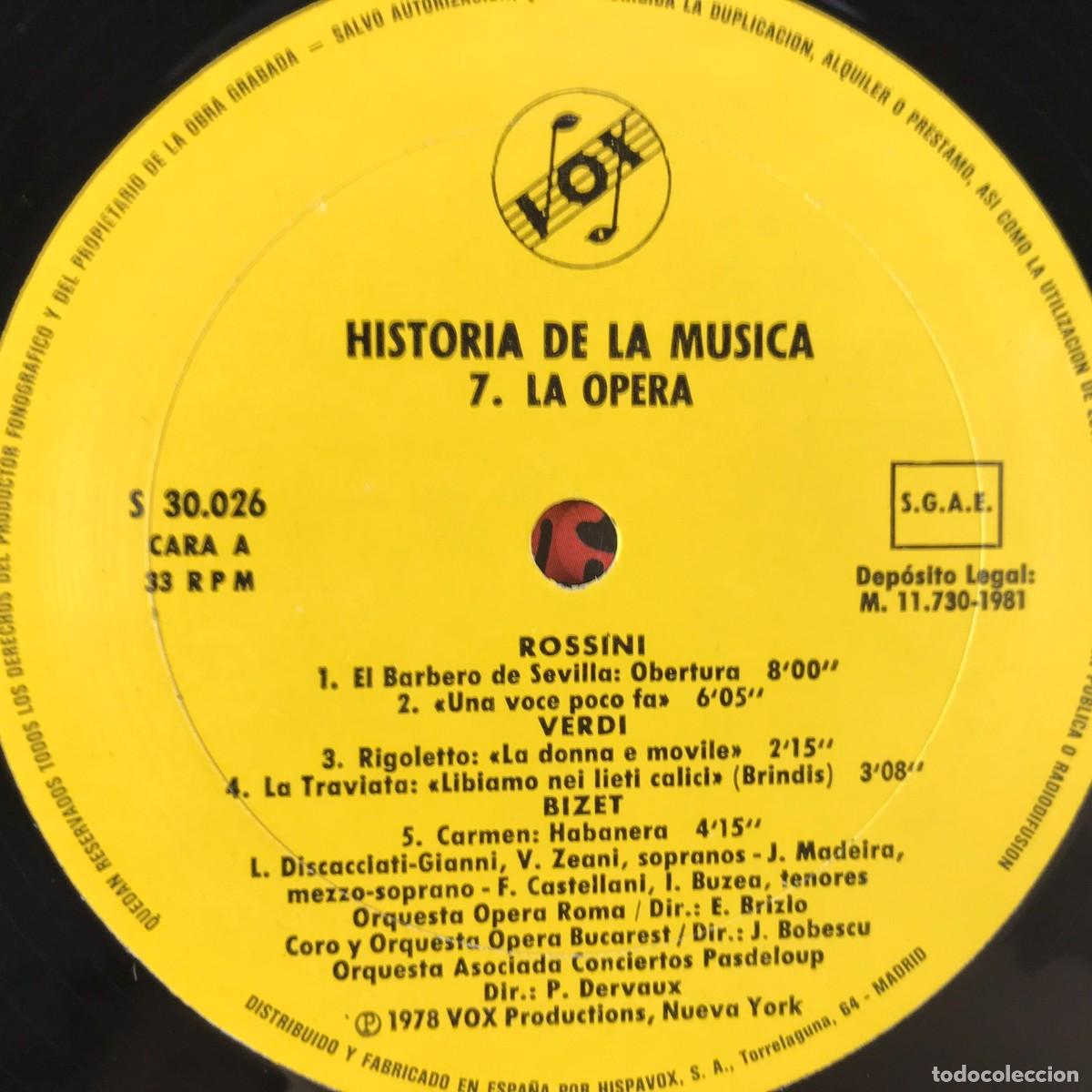Discos de vinilo: Historia De La M&uacute;sica ● La &Oacute;pera - 7 ● - Foto 4
