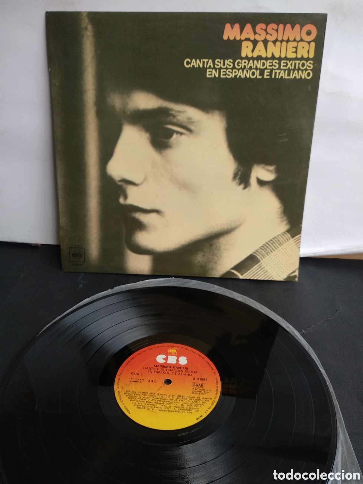 Discos de vinilo: *M&Aacute;XIMO RANIERI, SUS &Eacute;XITOS, SPAIN, CBS, 1977, LT.2 - Foto 1