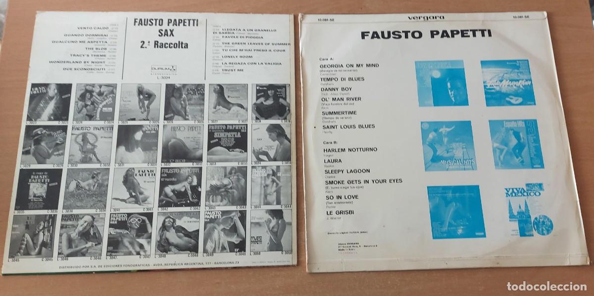 Discos de vinilo: 2 &aacute;lbum LP FAUSTO PAPETTI - Foto 2