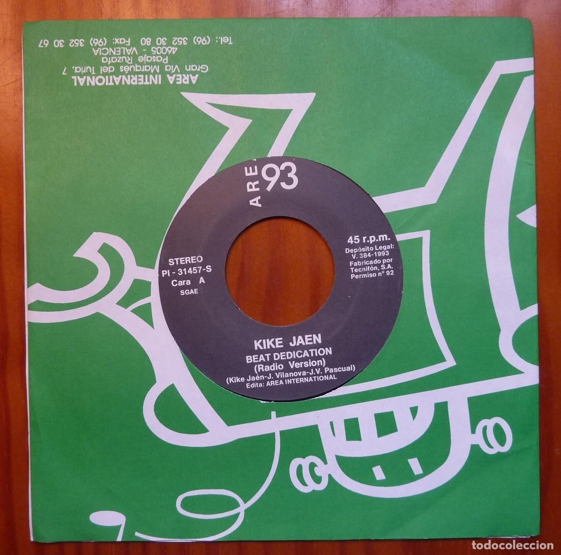 Discos de vinilo: KIKE JAEN / BEAT DEDICATION / 1993 / SINGLE - Foto 1