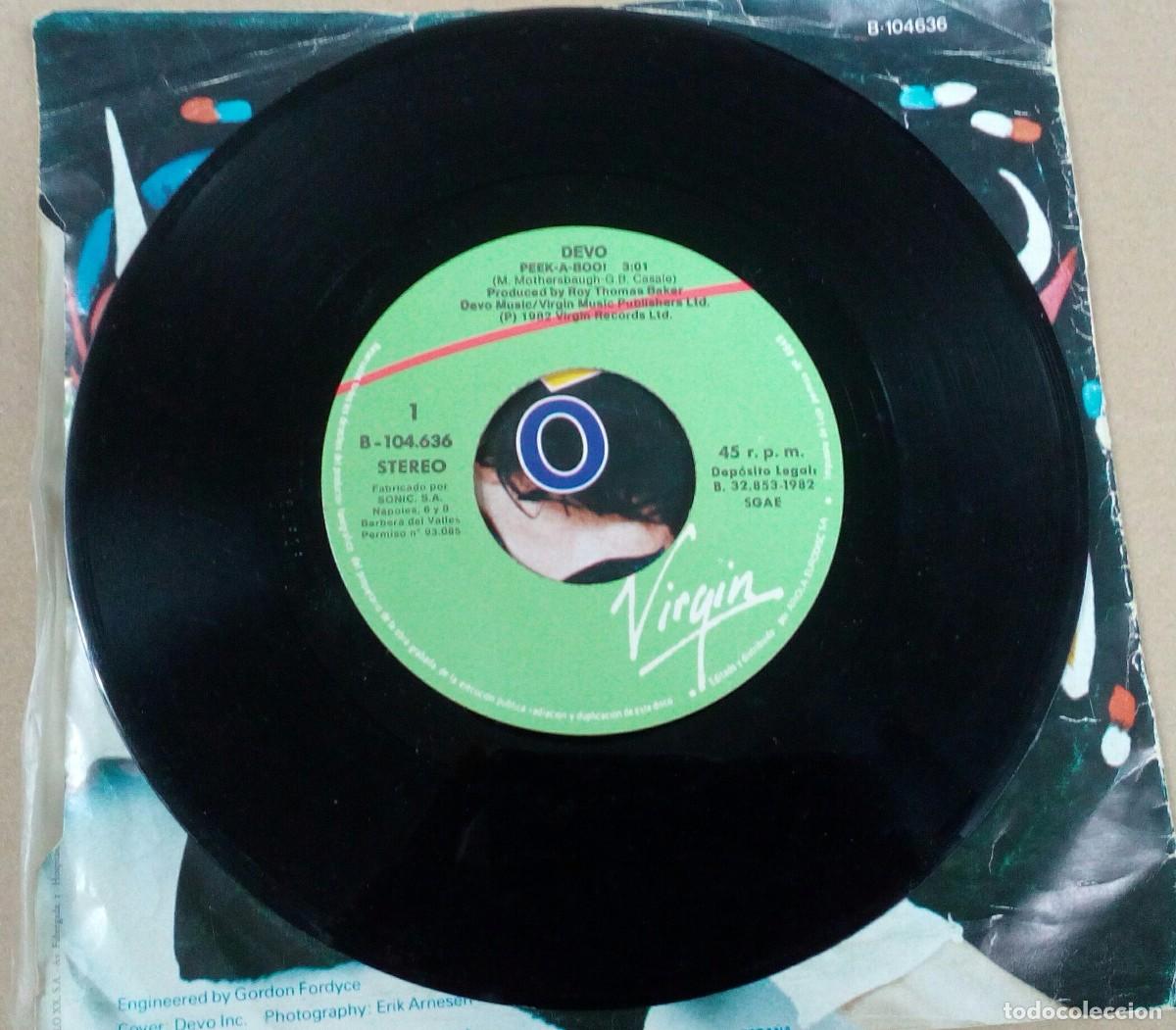 Discos de vinilo: Single vinilo 7&rdquo; - DEVO - Peek-a-boo + Find out. - Foto 3