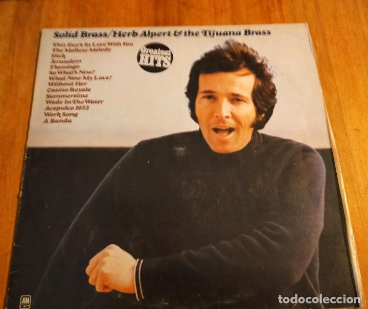 Discos de vinilo: SOLID BRASS / HERB ALPERT & TIJUANA BRAS- LP - Foto 1