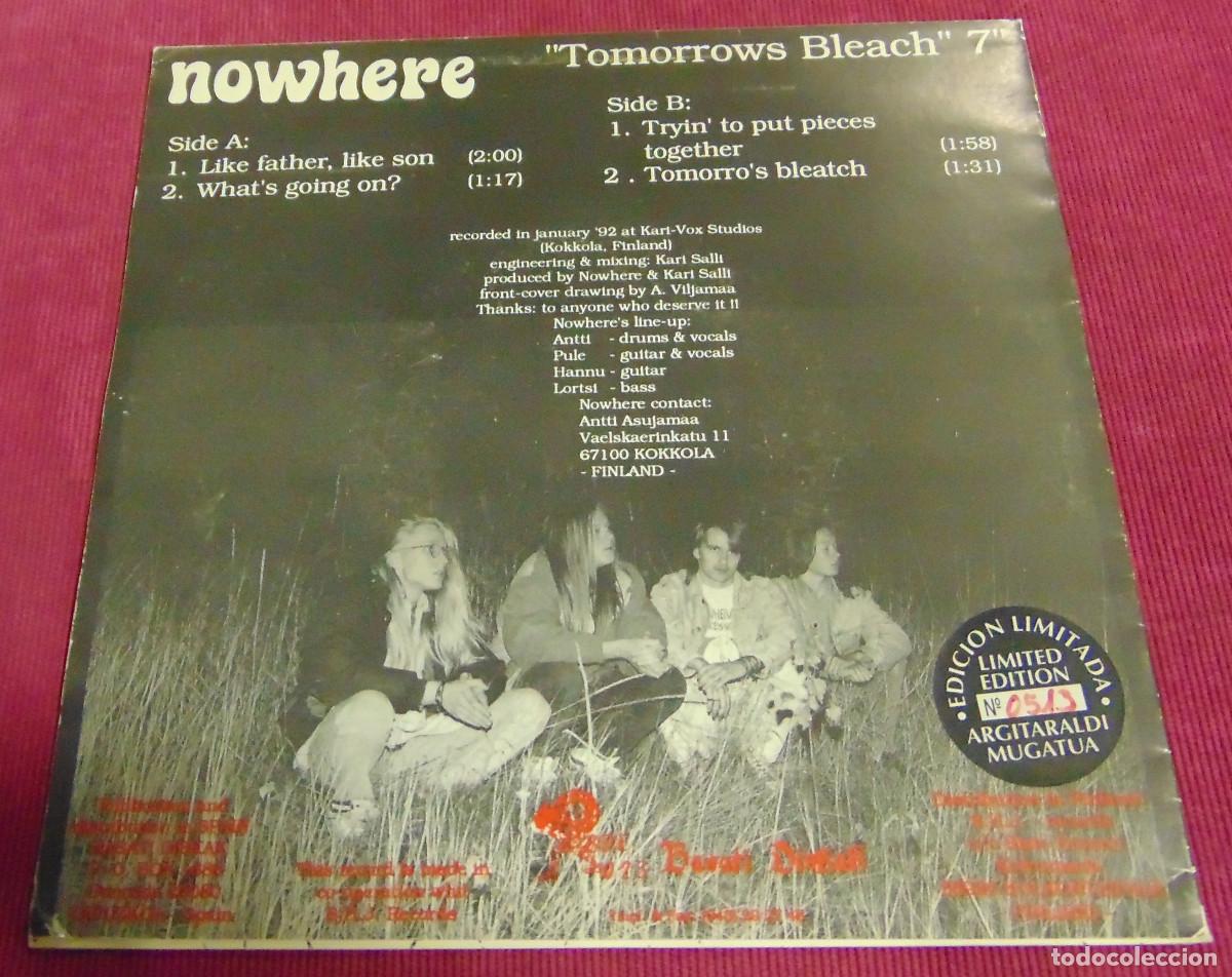 Discos de vinilo: Nowhere &ndash; Tomorrows Bleach - EP BASATI 1992 - Foto 2