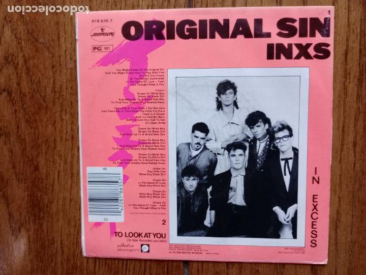 Discos de vinilo: Inxs - original sin + to look at you - Foto 2
