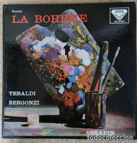 Discos de vinilo: 2 Discos LP.La Boheme.Renata Tebaldi - Foto 1