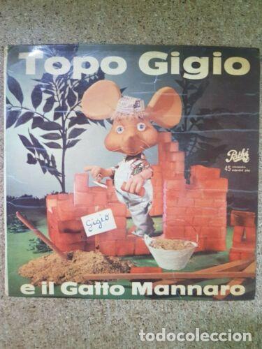 Disques de vinyle: Disco Single 45 R.P.M.Topo Gigio.e il Gatto Mannaro