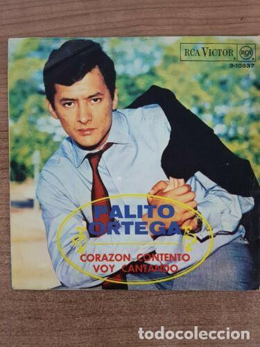 Discos de vinilo: Disco Single 45 R.P.M.Palito Ortega.Corazon Contento - Foto 1