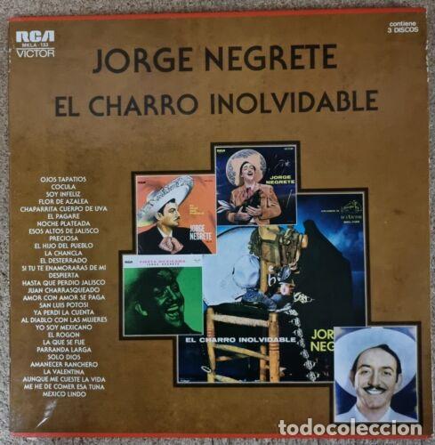 Disques de vinyle: 3 Discos LP.Jorge Negrete.El Charro Inolvidable