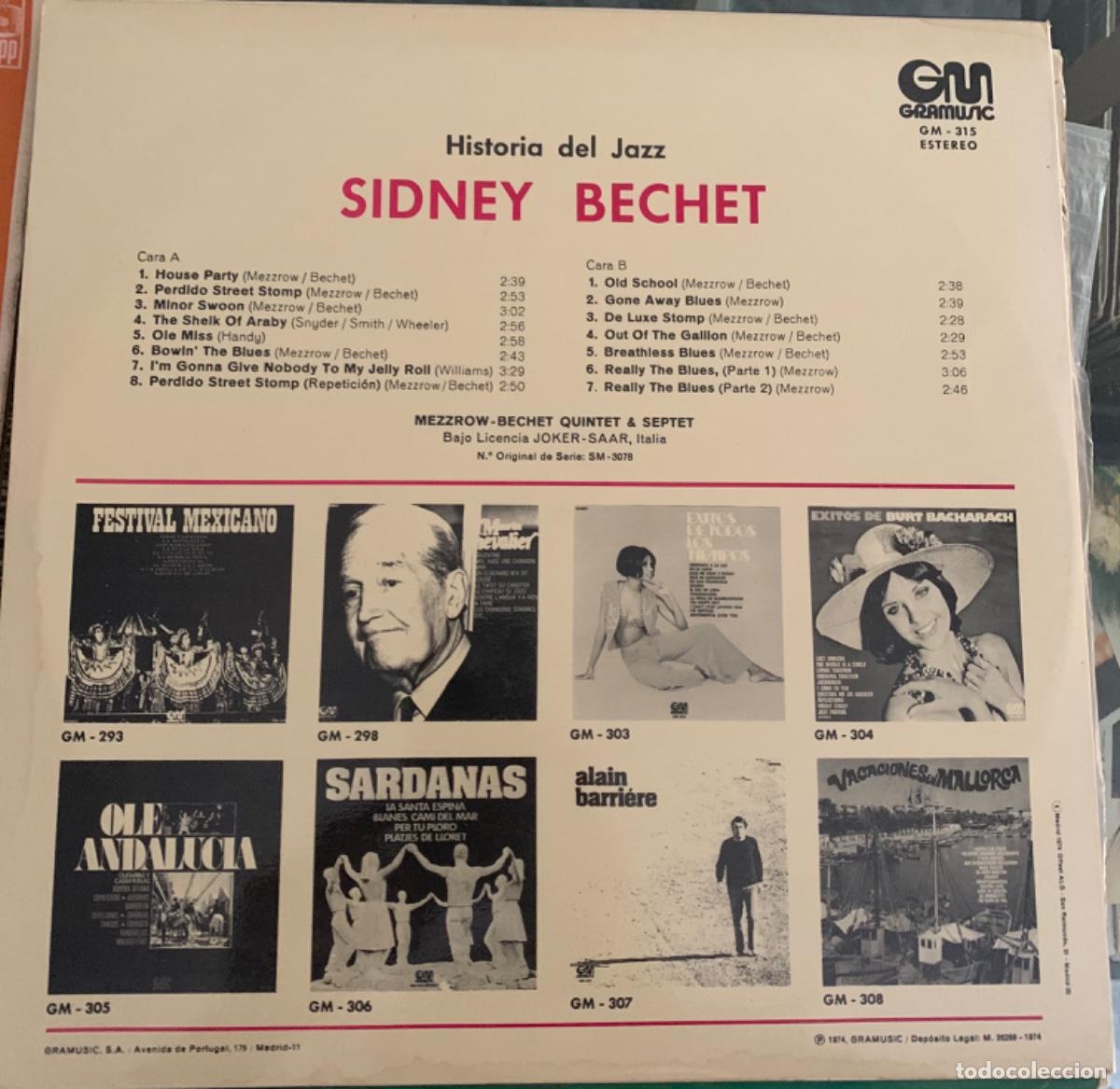 Discos de vinilo: Sidney Bechet Historia del Jazz - Foto 1