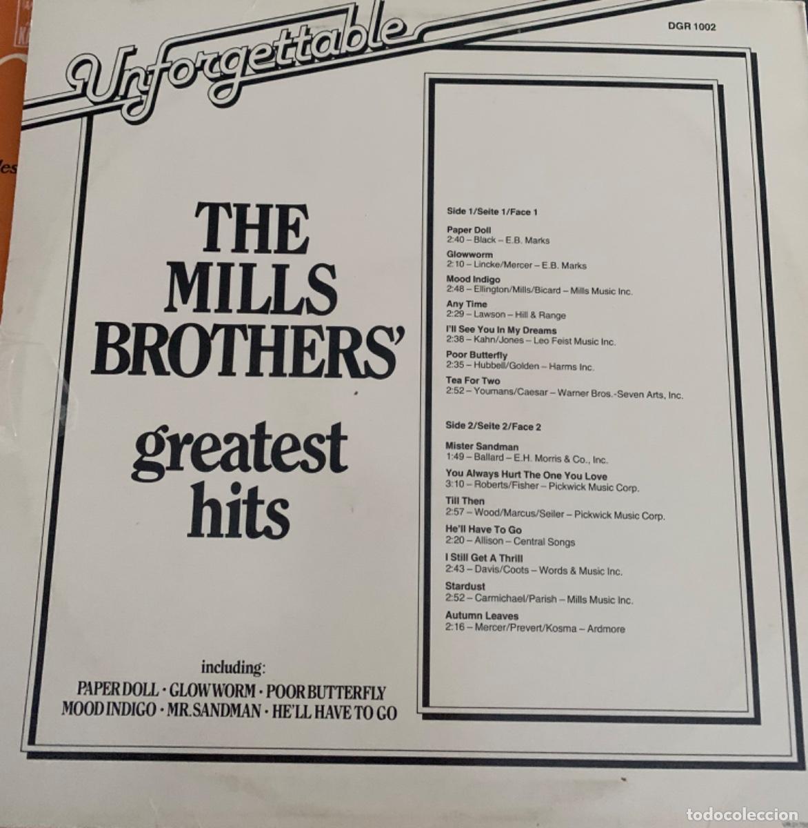 Discos de vinilo: The mills Brothers Greatest Hits - Foto 2