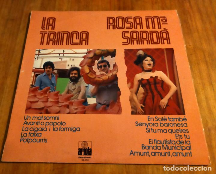 Discos de vinilo: LA TRINCA / ROSA M&ordf; SARD&Agrave; - LP - Foto 1