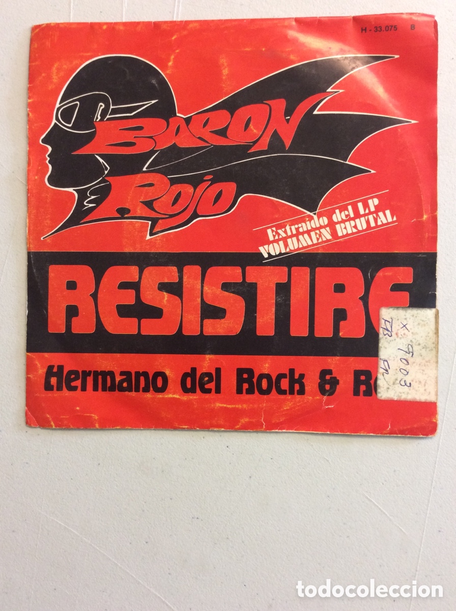 Discos de vinilo: Bar&oacute;n Rojo. Resistir&eacute;. Hermano del rock & roll. - Foto 1