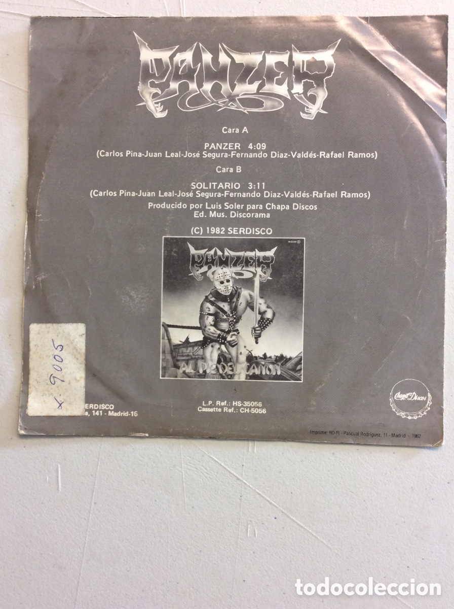 Discos de vinilo: Panzer. Solitario. - Foto 2