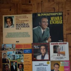 Discos de vinilo: LOTE MANOLO ESCOBAR -3LPS + 4 SINGLES (1 PROMOCIONAL)