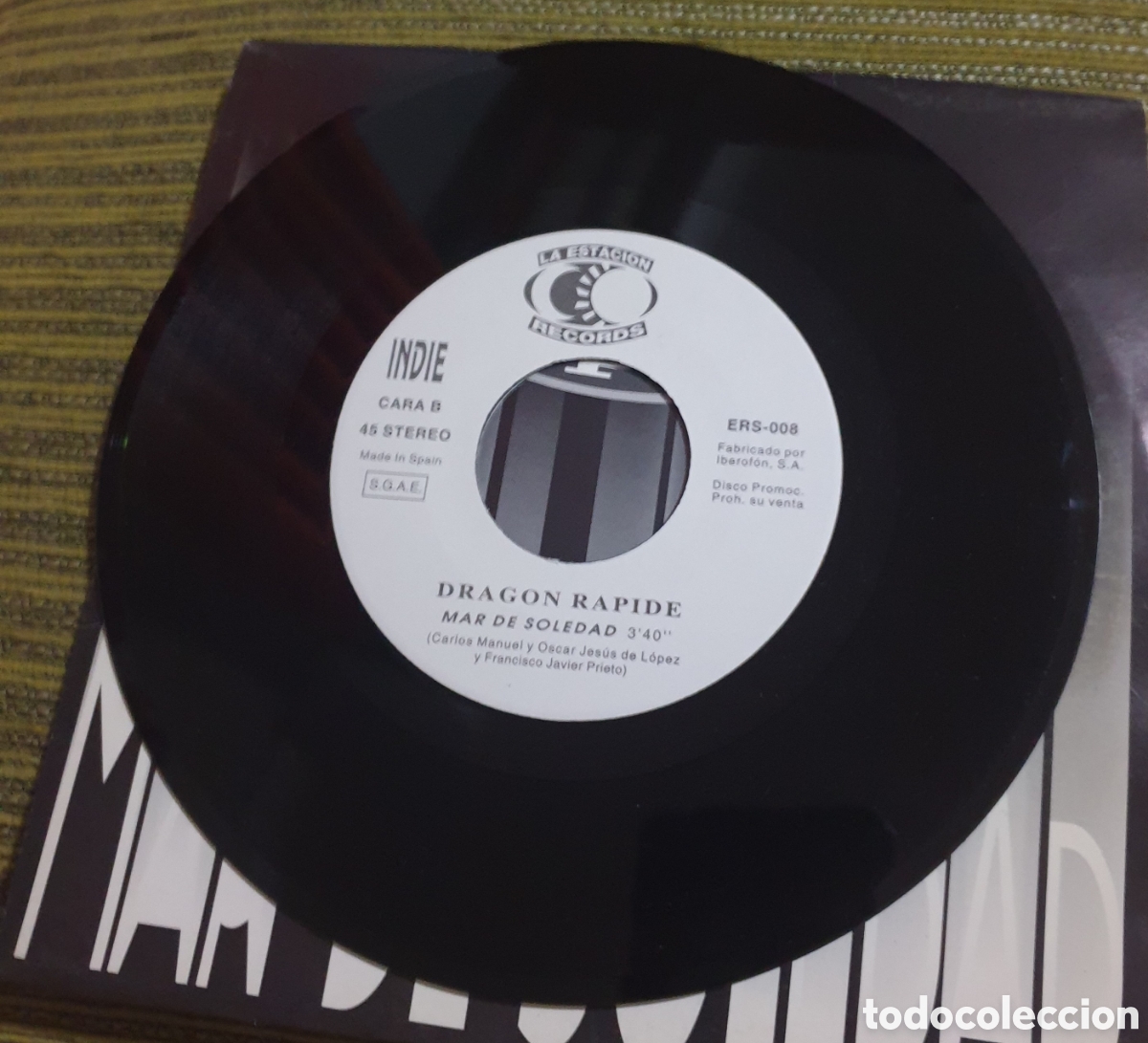 Discos de vinilo: Dragon rapide - mar de soledad - Foto 2