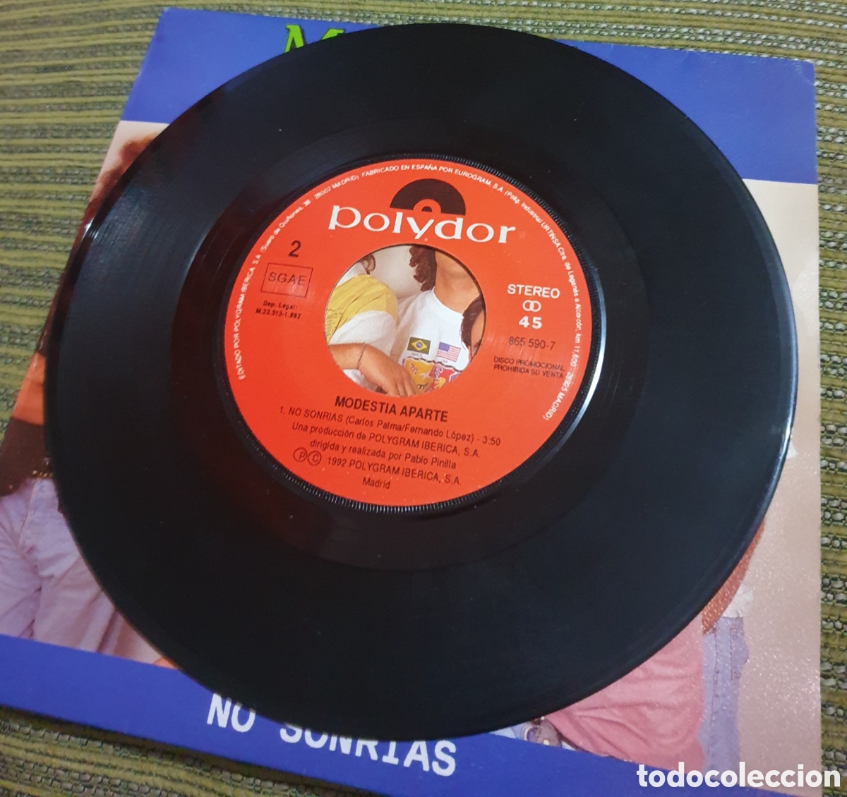 Discos de vinilo: Modestia aparte - no sonrias - Foto 2