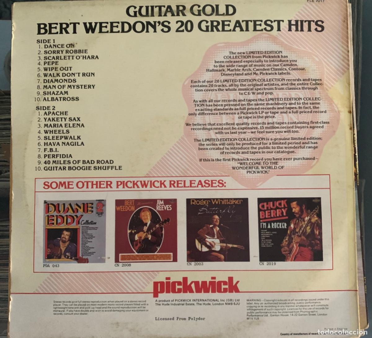 Discos de vinilo: Guitar Gold Bert weedon&rsquo;s - Foto 2