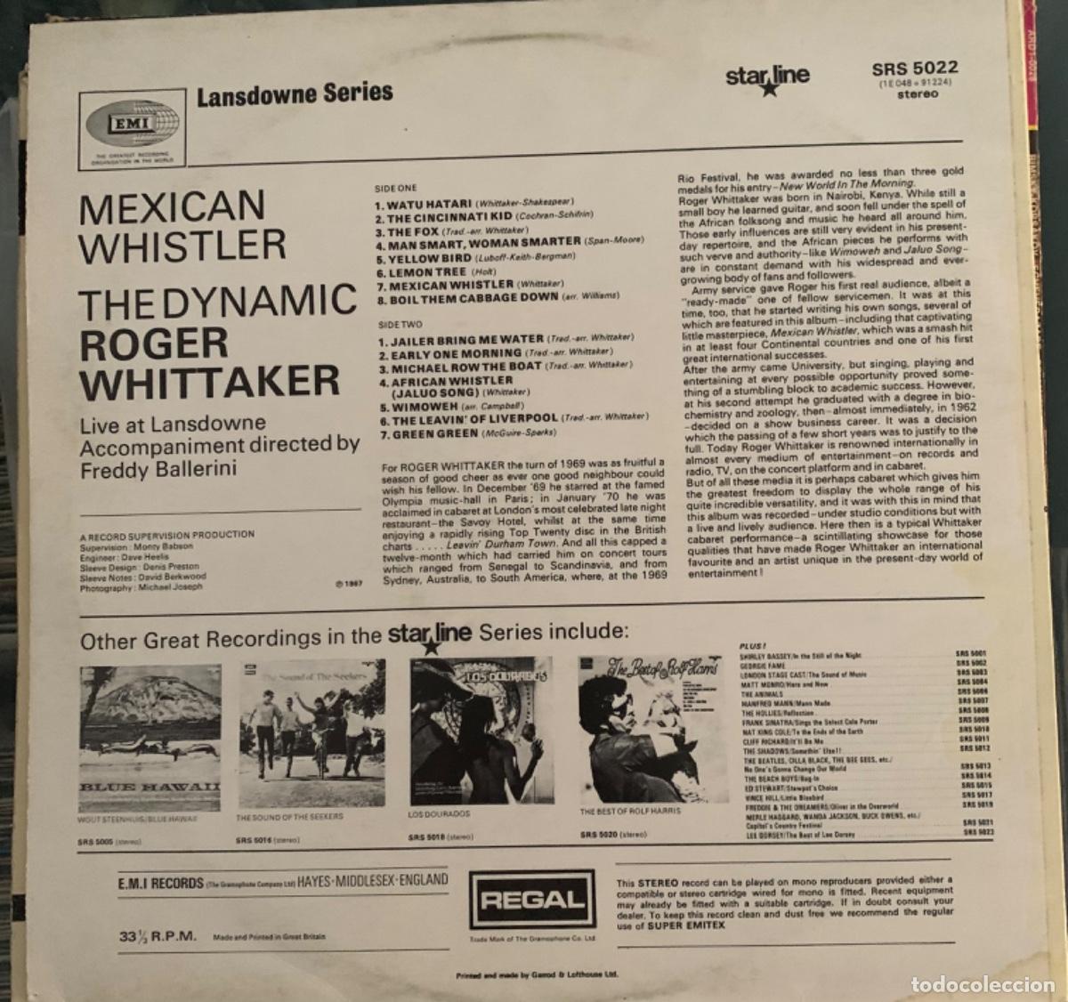Discos de vinilo: Roger Whittaker Mexican Whistler - Foto 2