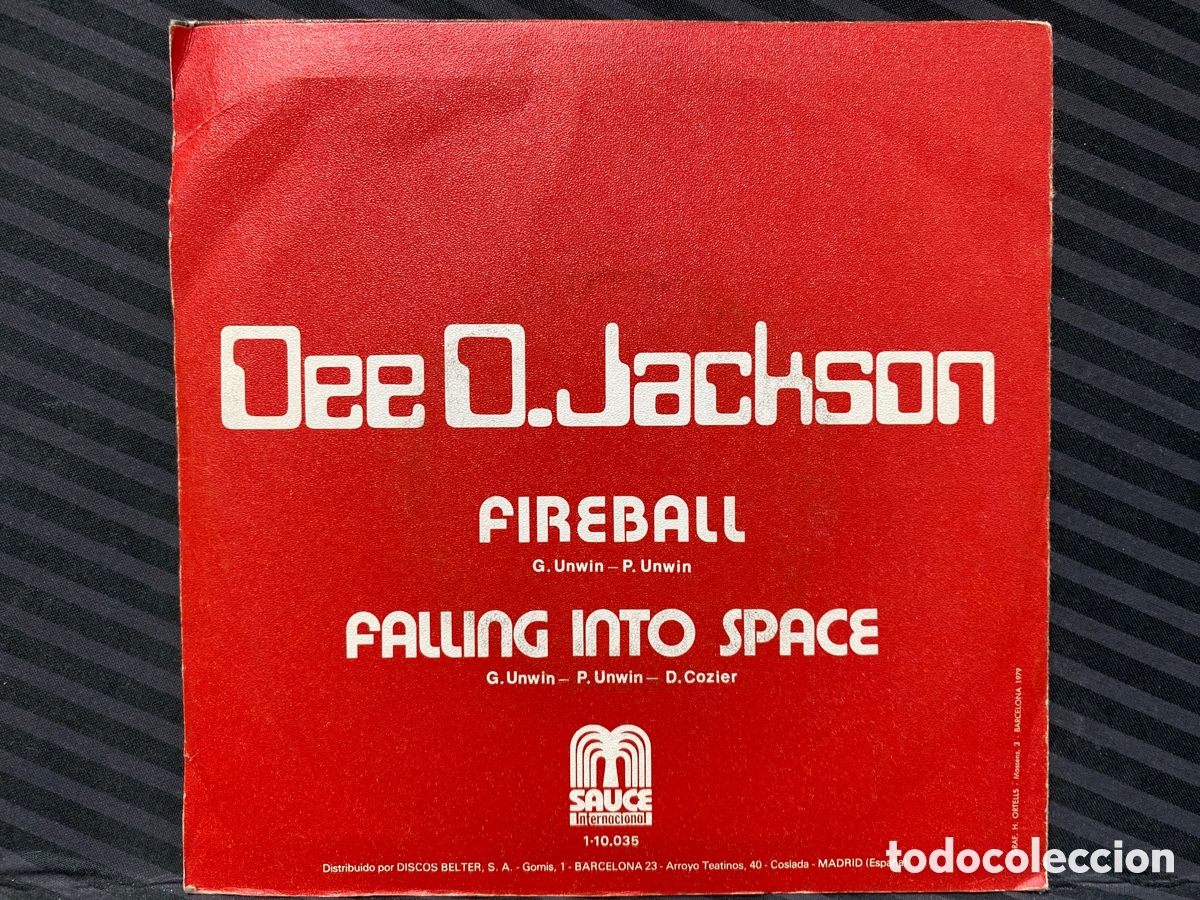 Discos de vinilo: Dee D. Jackson - Fireball (7&rdquo;, Single) - Foto 2
