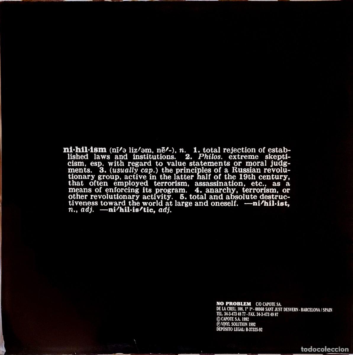 Discos de vinilo: POISON IDEA - BLANK, BLACKOUT, VACANT (1992) - Foto 2