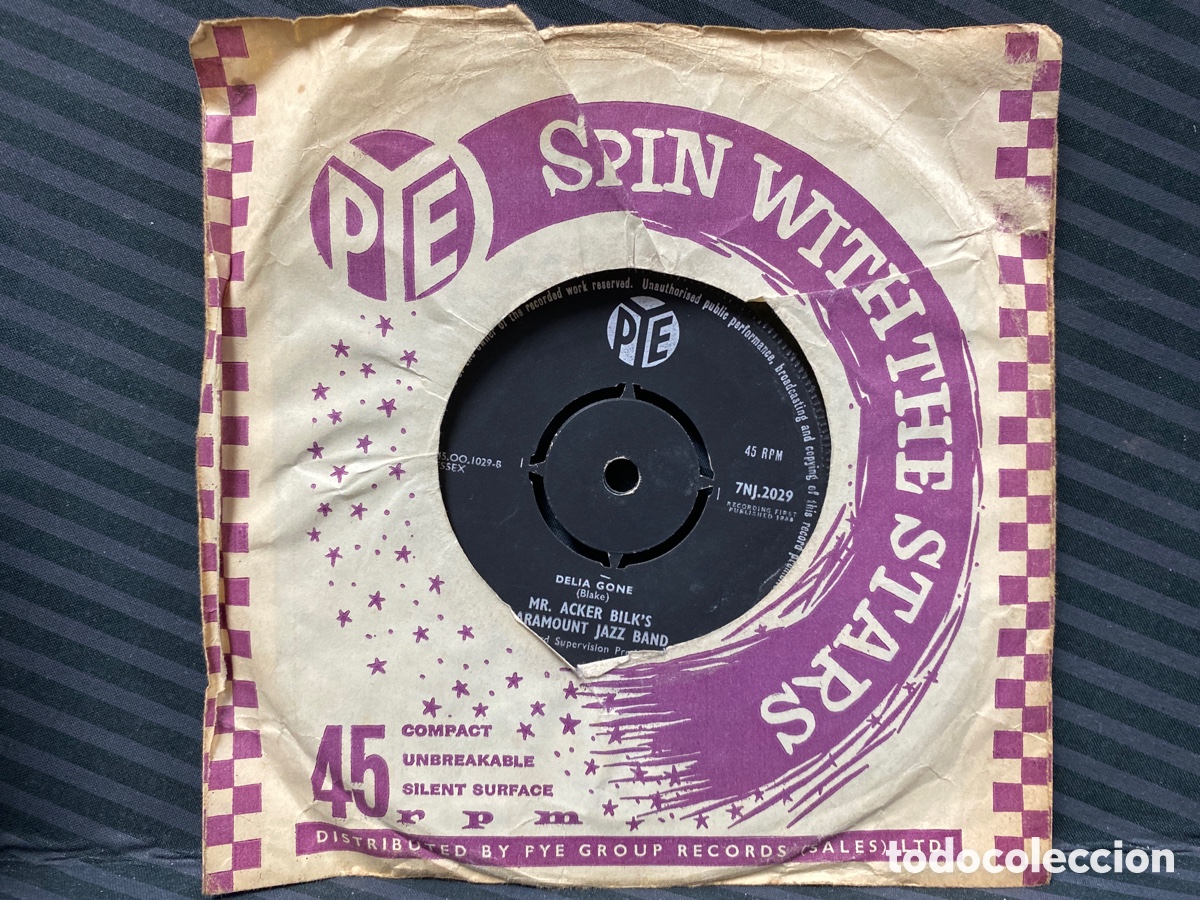 Discos de vinilo: Mr. Acker Bilks Paramount Jazz Band - Marching Through Georgia (7&rdquo;) - Foto 2