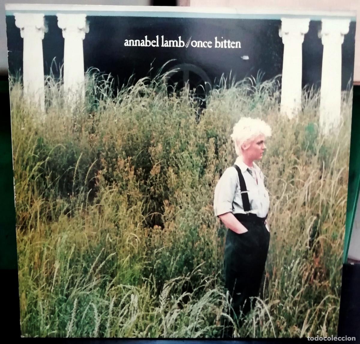 Discos de vinilo: Annabel Lamb &lrm;&ndash; Once Bitten LP, Spain 1983 Synth-pop - Foto 1