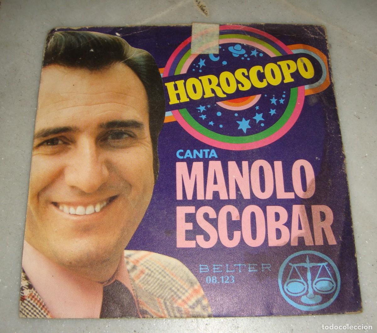 Discos de vinilo: SINGLE DE MANOLO ESCOBAR. Horoscopo. Protesta de amor - Foto 1