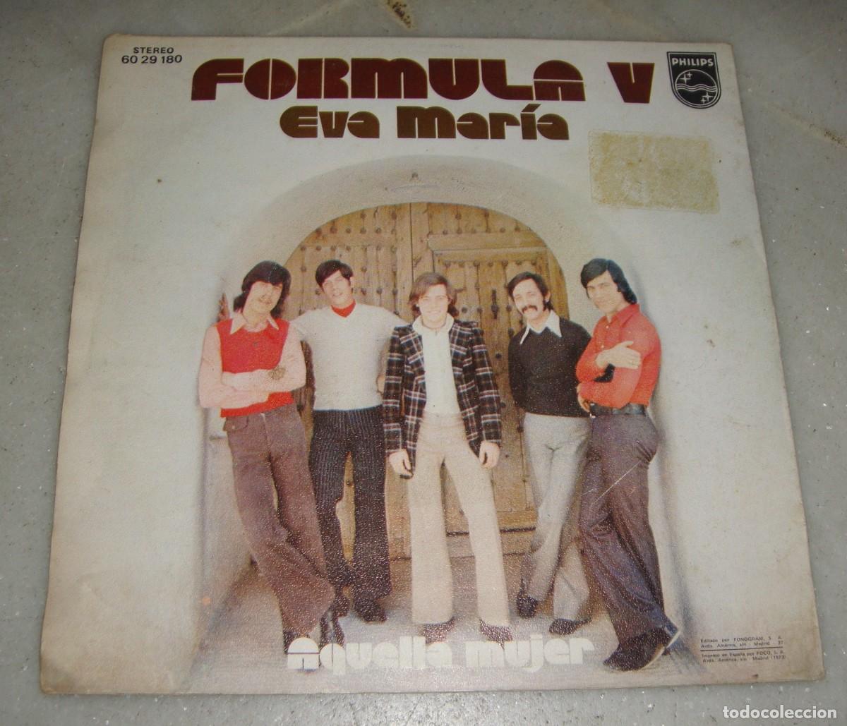 Discos de vinilo: SINGLE. FORMULA V. EVA MAR&Iacute;A; AQUELLA MUJER - Foto 1