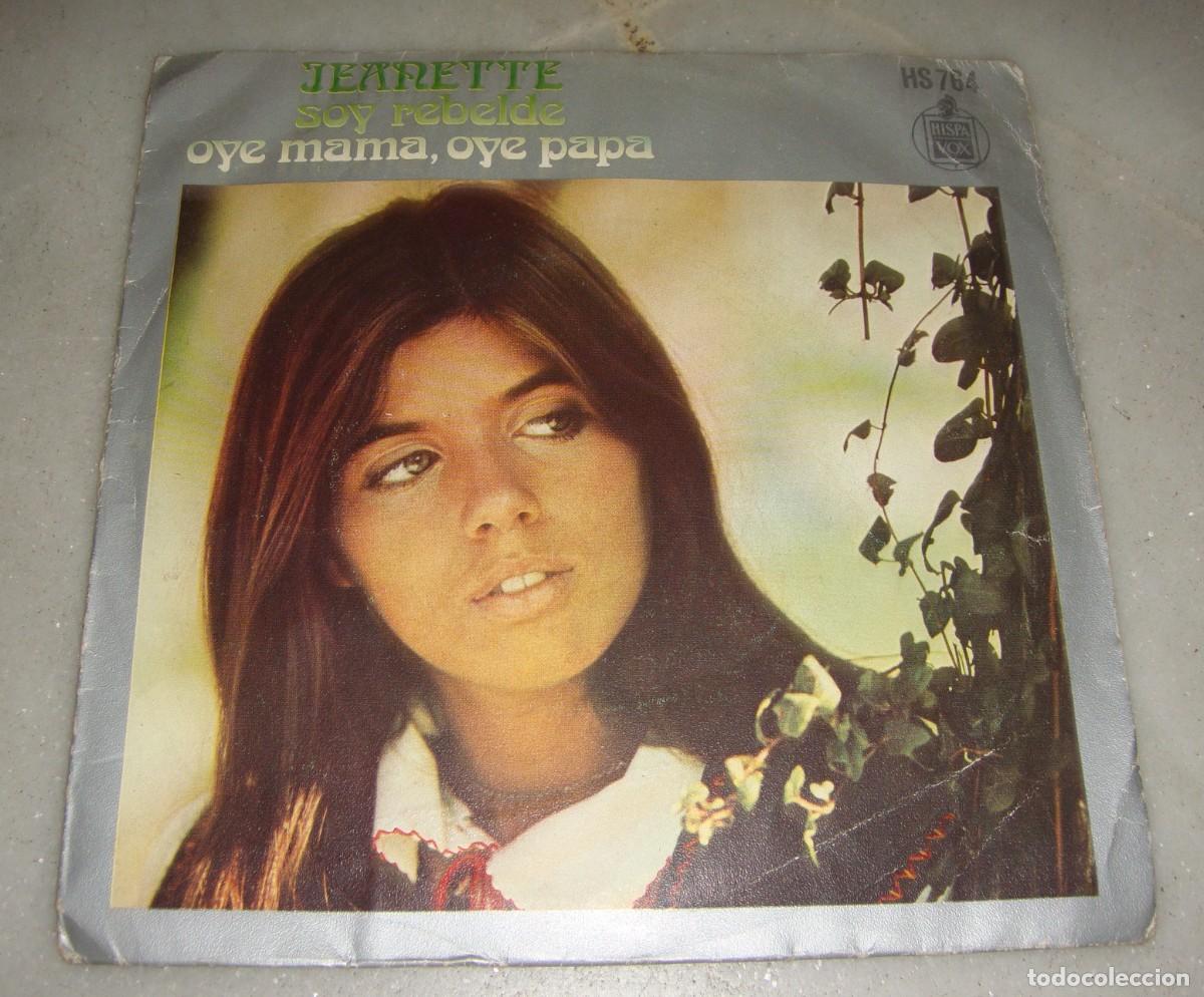 Discos de vinilo: JEANETTE SINGLE SOY REBELDE 1971 SPA HISPAVOX - Foto 1