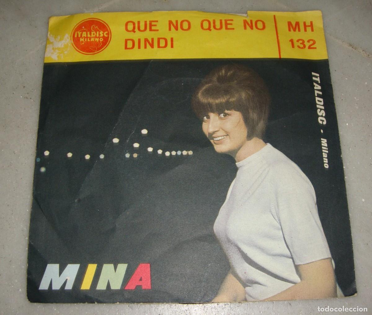Discos de vinilo: SINGLE. MINA. QUE NO QUE NO DINDI - Foto 1
