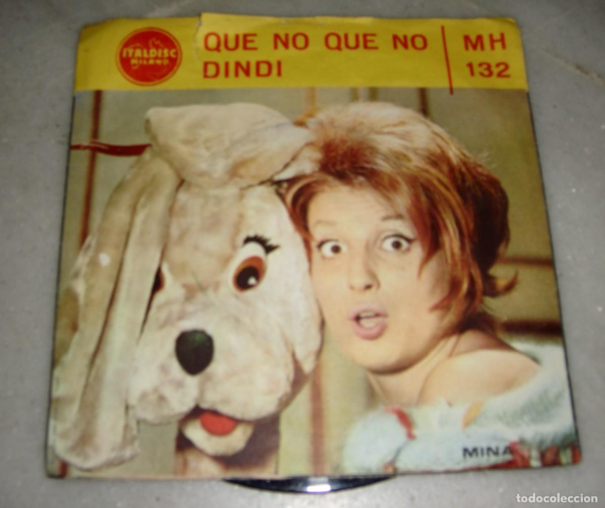 Discos de vinilo: SINGLE. MINA. QUE NO QUE NO DINDI - Foto 2