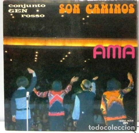 Discos de vinilo: CONJUNTO GEN ROSSO - SON CAMINOS - AMA - SINGLE - Foto 1