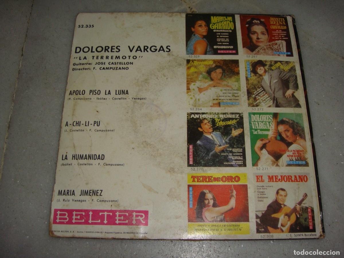 Discos de vinilo: Single. Dolores Vargas. - Foto 2