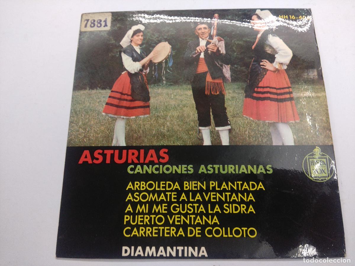 Discos de vinilo: DIAMANTINA/CANCIONES ASTURIANAS/SINGLE. - Foto 1