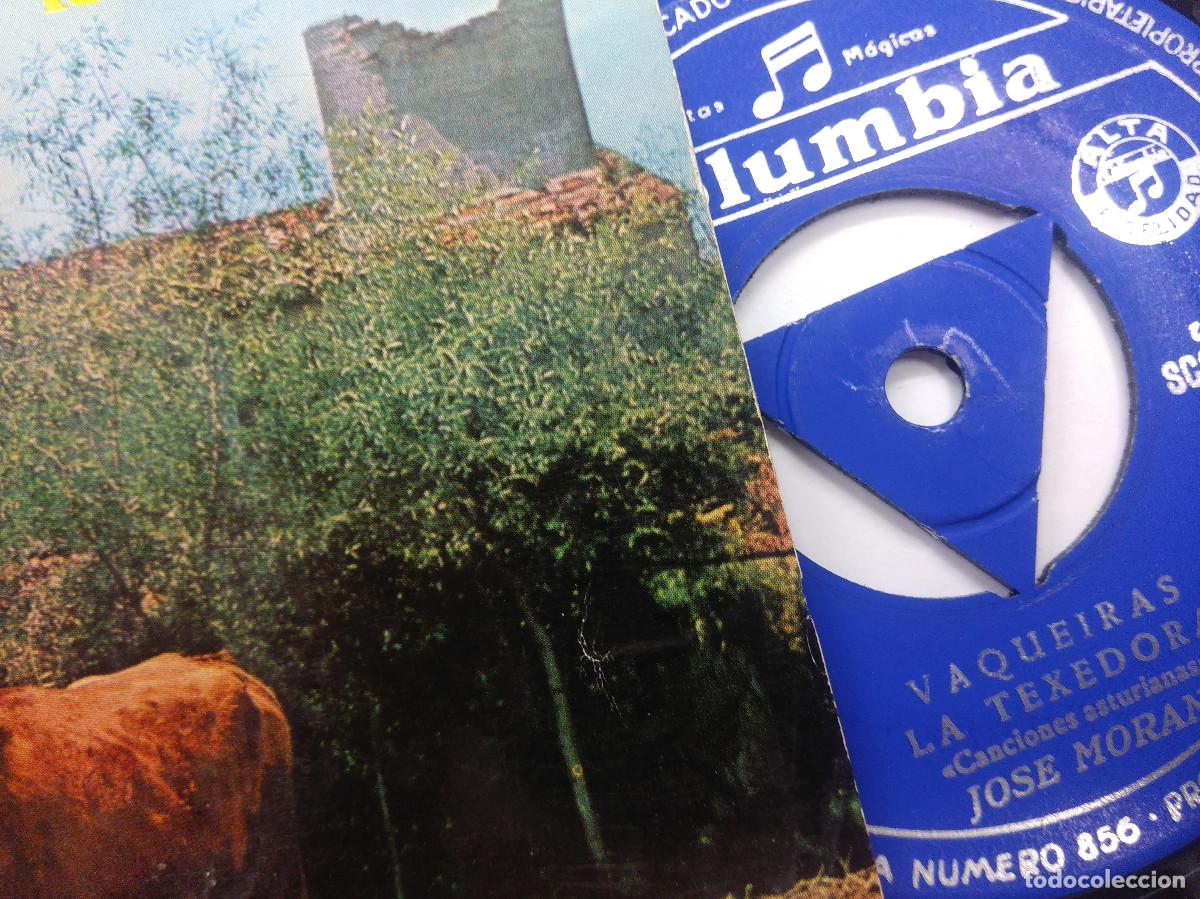 Discos de vinilo: JOSE MORAN/VAQUEIRAS-LA TEXEDORA/SINGLE. - Foto 2