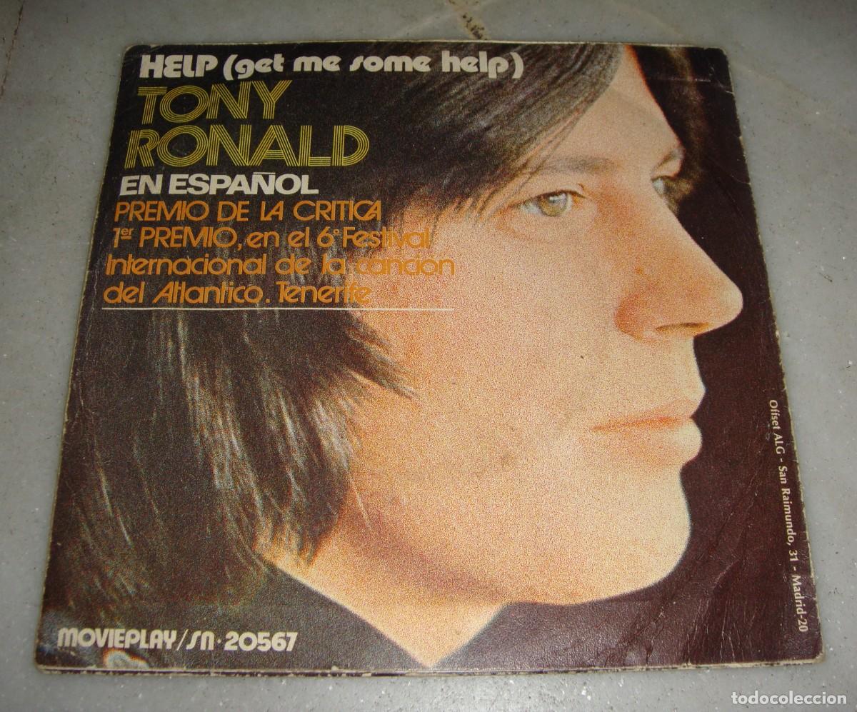 Discos de vinilo: SINGLE. TONY RONALD. - Foto 1