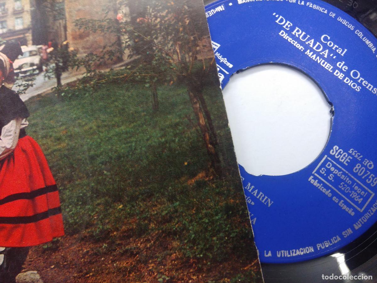 Discos de vinilo: CORAL DE RUADA DE ORENSE/VELLO NADAL/SINGLE. - Foto 2