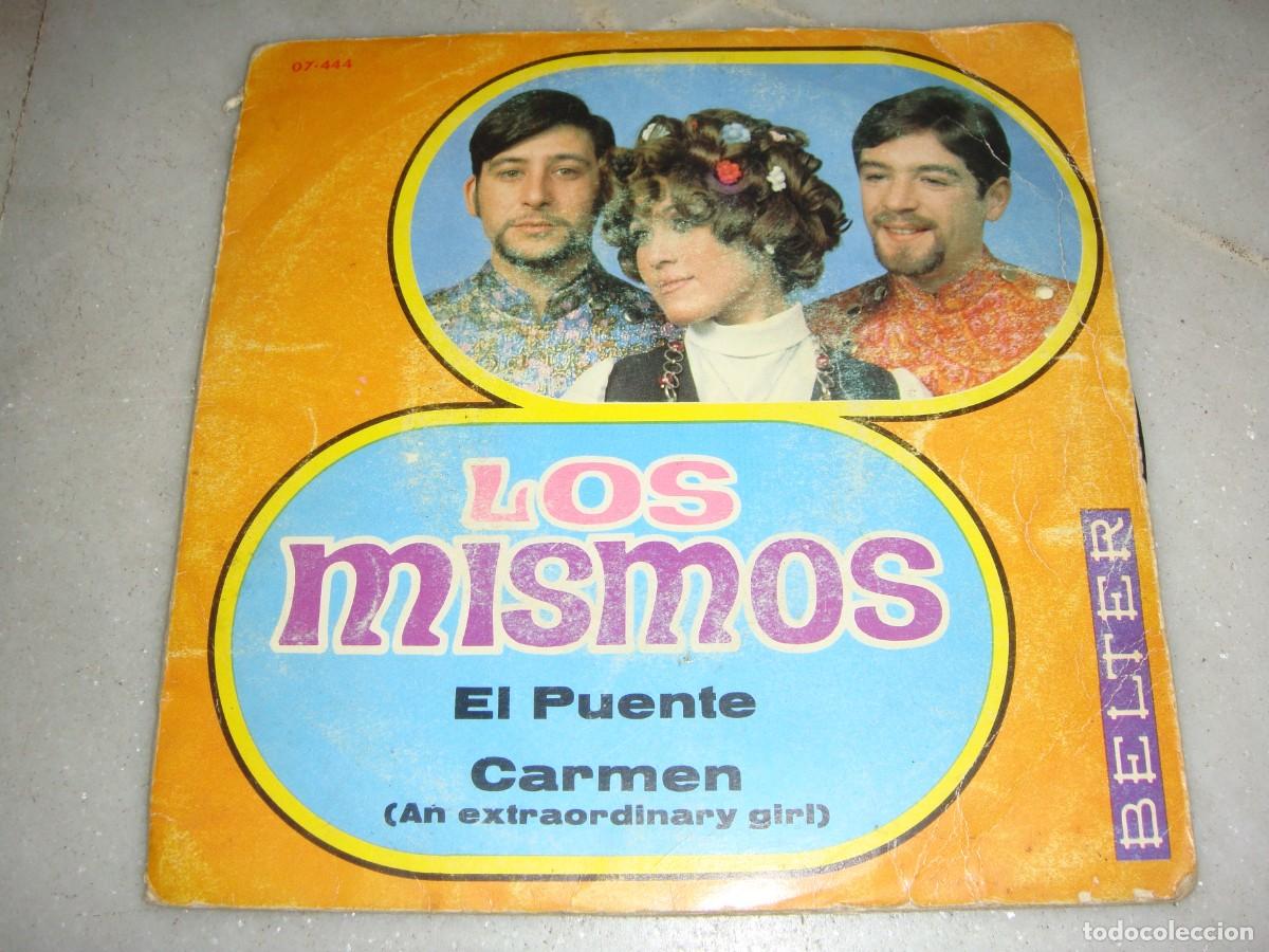 Discos de vinilo: Single. LOS MISMOS. El puente. Carmen. - Foto 2
