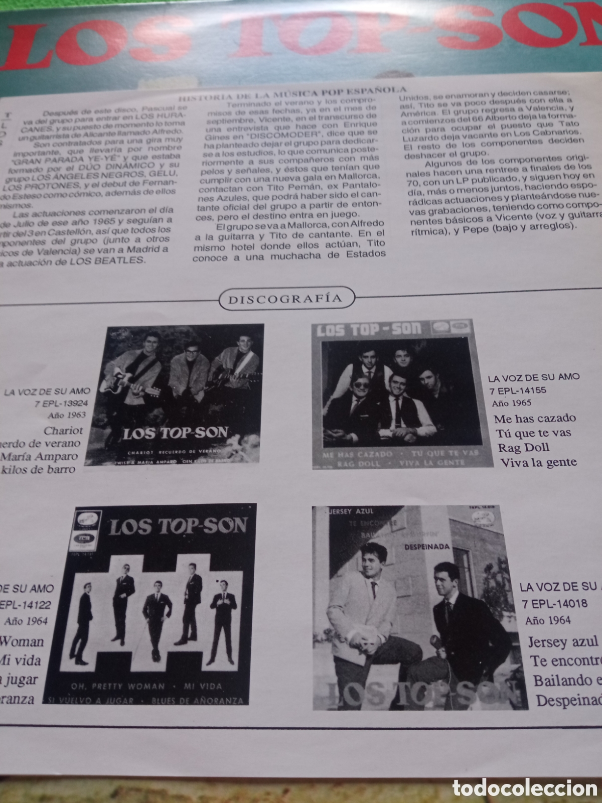Discos de vinilo: Los Top - Son - Same - Foto 4
