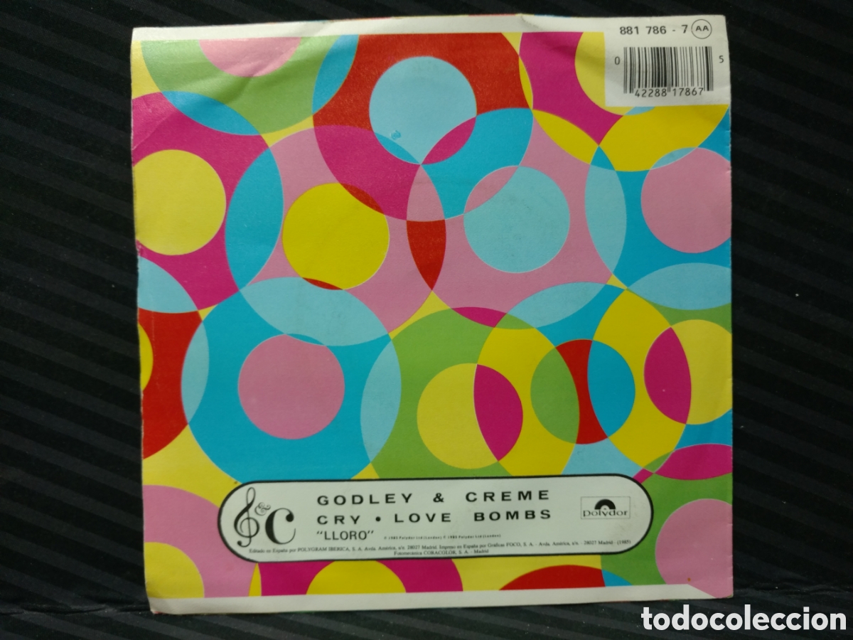 Discos de vinilo: Godley & Creme - Cry (Lloro) (7&rdquo;, Single) - Foto 2