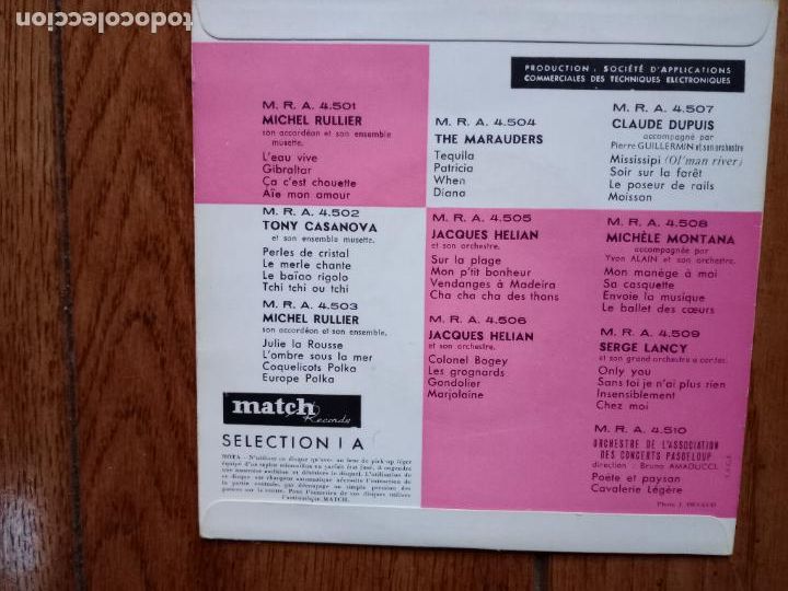 Discos de vinilo: Marauders - tequila + Patricia + when + Diana - Foto 2