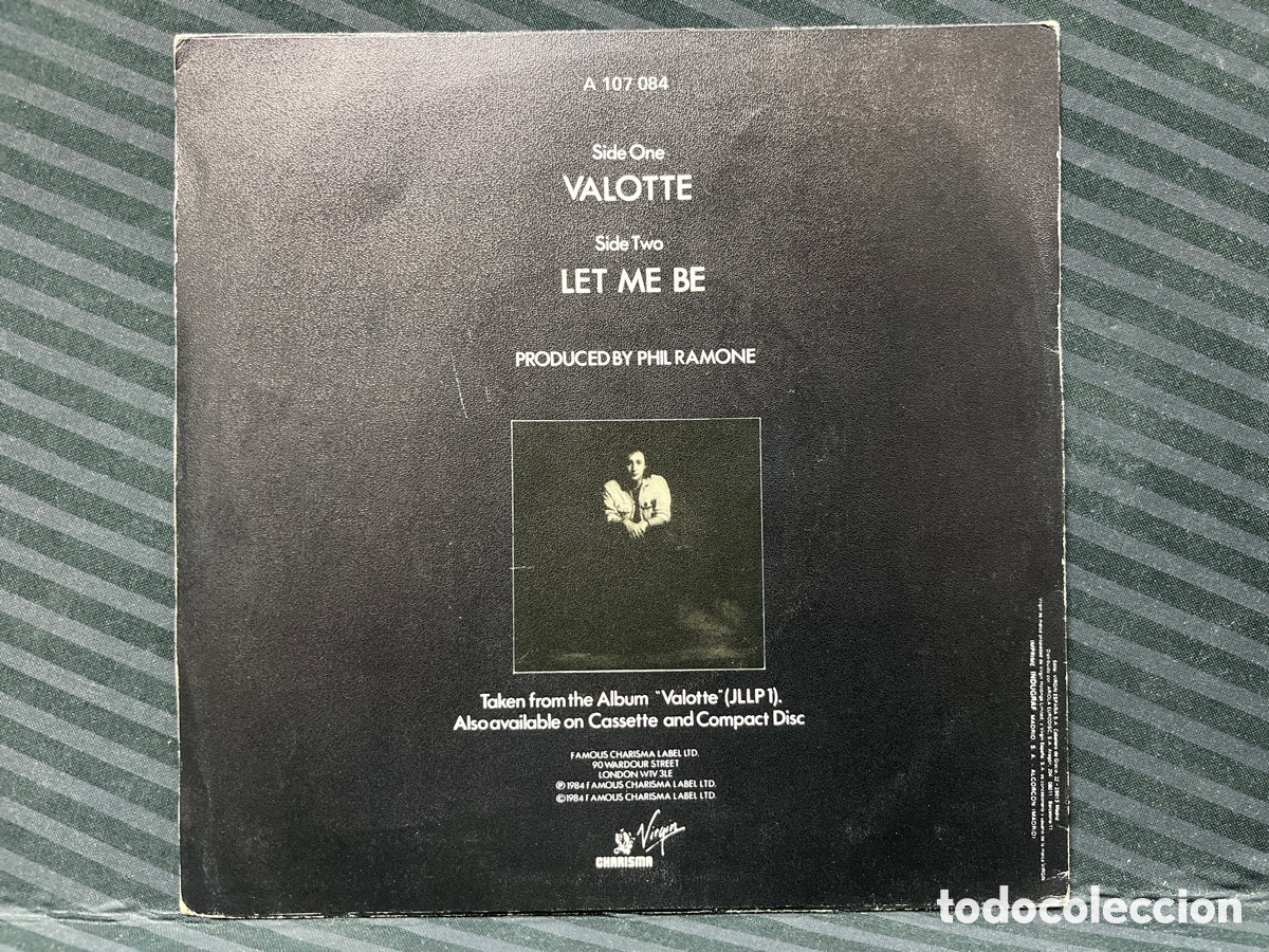Discos de vinilo: Julian Lennon - Valotte (7&rdquo;, Single) - Foto 2
