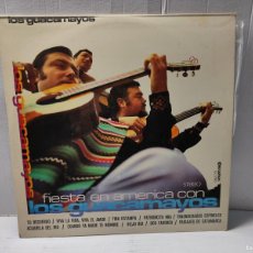 Discos de vinilo: LP LOS GUACAMAYOS - FIESTA EN AMÉRICA - DISCOPHON 1971 CON DEDICATORIA Y FIRMAS DE LOS COMPONENTES. Lote 372447939