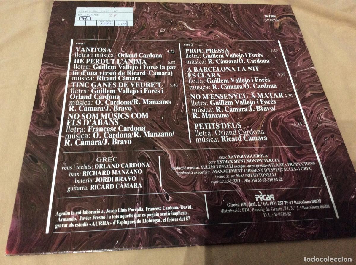 Discos de vinilo: GREC - S&Oacute;C - PICAP 1987. - Foto 2