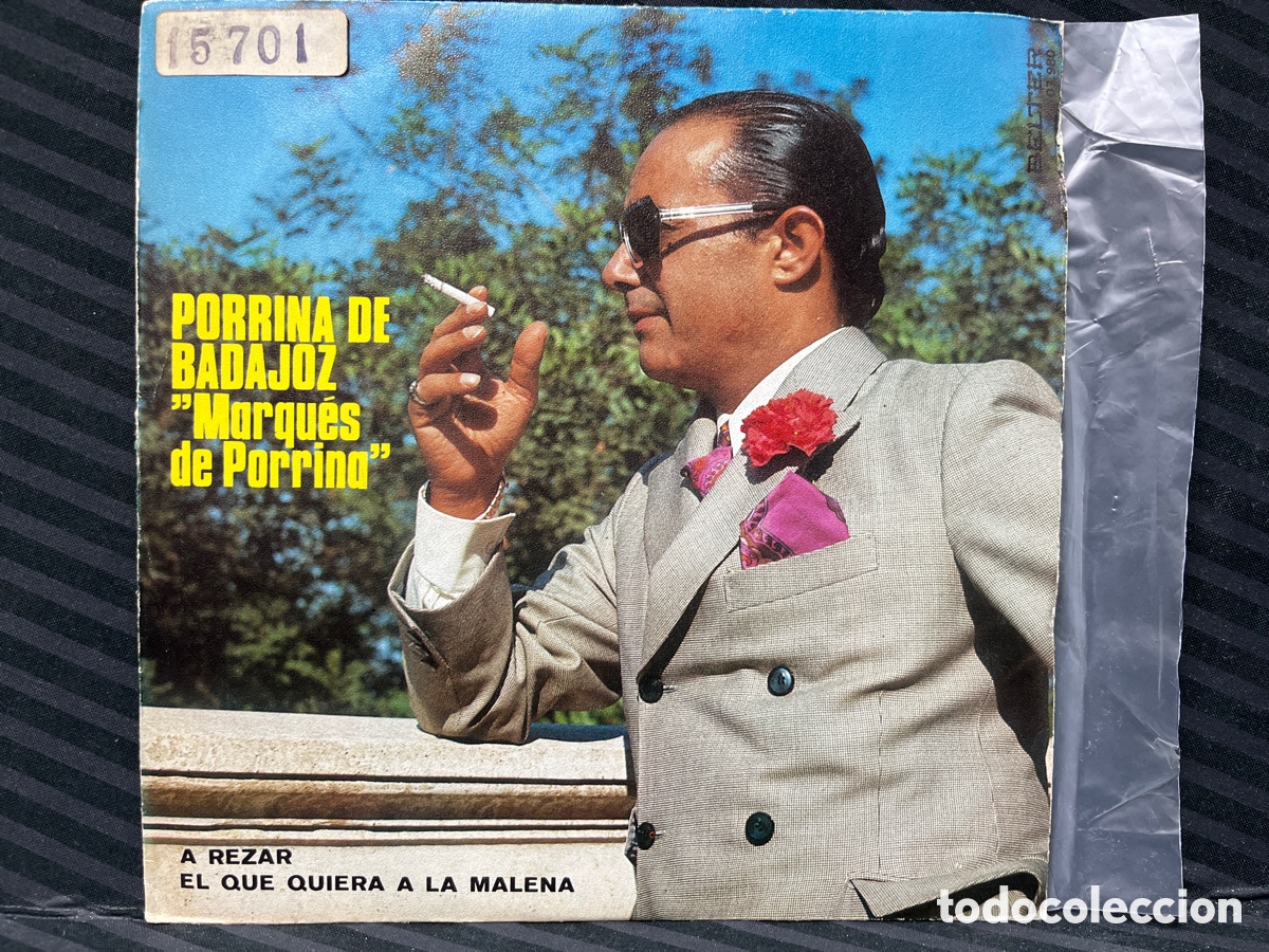 Discos de vinilo: Porrina De Badajoz - A rezar (7&rdquo;, Single) - Foto 1