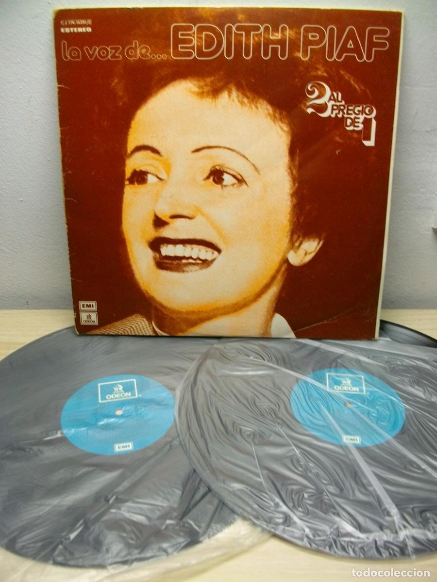 Discos de vinilo: Edith Piaf &ndash; La Voz De... Edith Piaf 2 x LP - Foto 1