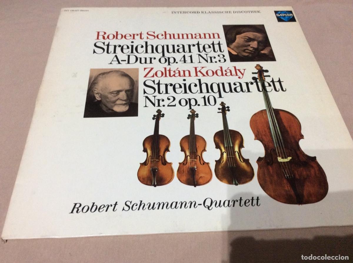 Discos de vinilo: Robert Schumann, Zolt&aacute;n Kod&aacute;ly, Robert Schumann-Quartett - Foto 1