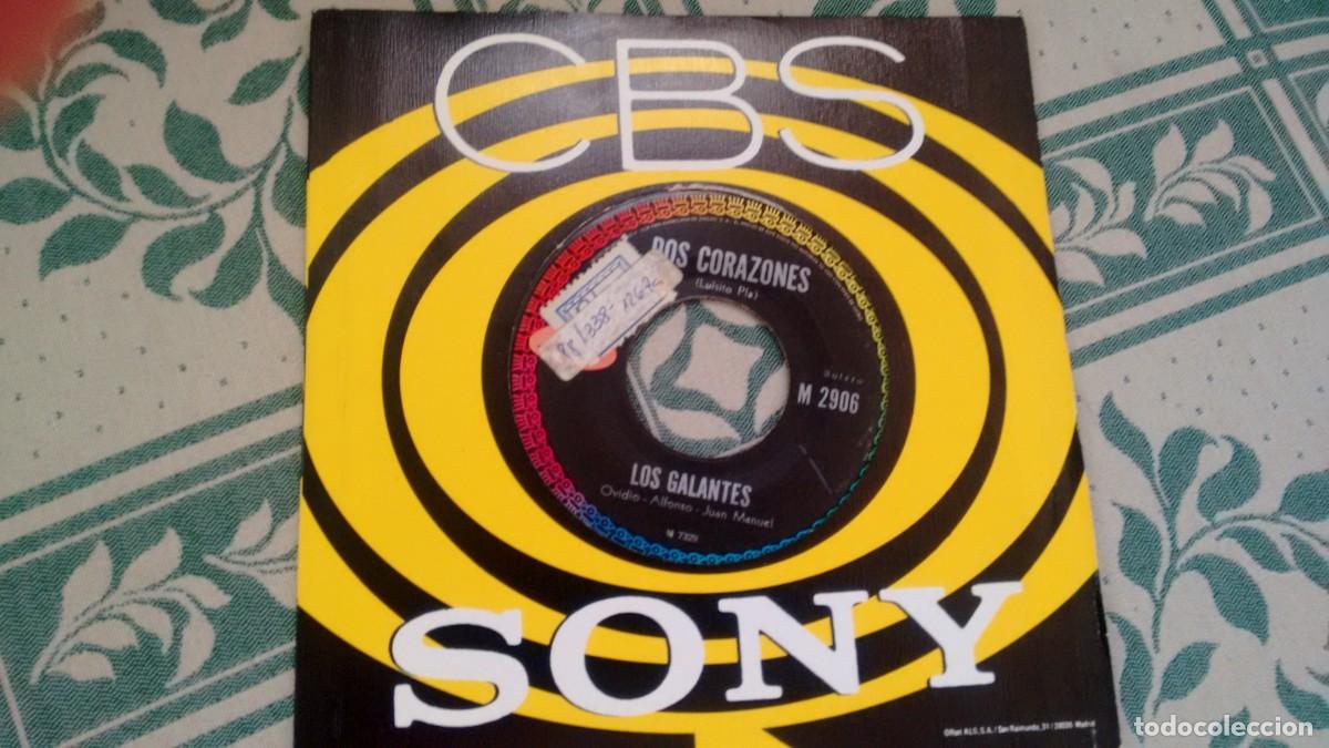 Discos de vinilo: SINGLE (VINILO) DE LOS GALANTES - Foto 1